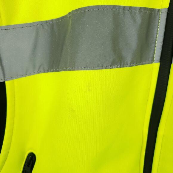 Utility Pro Women's UHV668 Hi-Vis Full-Zip Soft Shell Jacket Sz XL Yellow Black - Picture 4 of 15